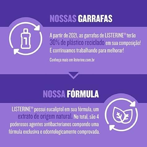 Enxaguante Bucal Listerine Cuidado Total Menta Premium Sem Álcool Leve mais Pague menos 500ml - Imagem 5