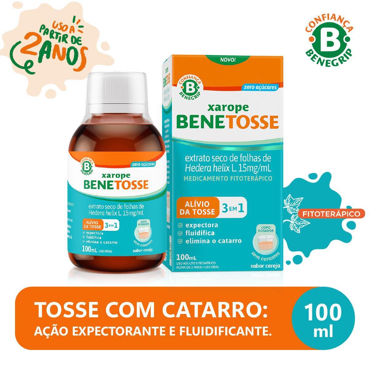 Benetosse Xarope 15mg Sabor Cereja 100ml - Imagem 1