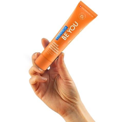 Creme Dental Curaprox Be You Pure Happiness Pêssego + Damasco 60ml - Imagem 4