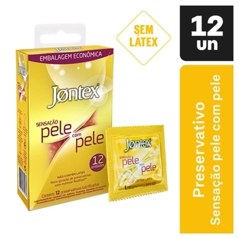 Preservativo Jontex Pele com Pele 12 Unidades - Imagem 1