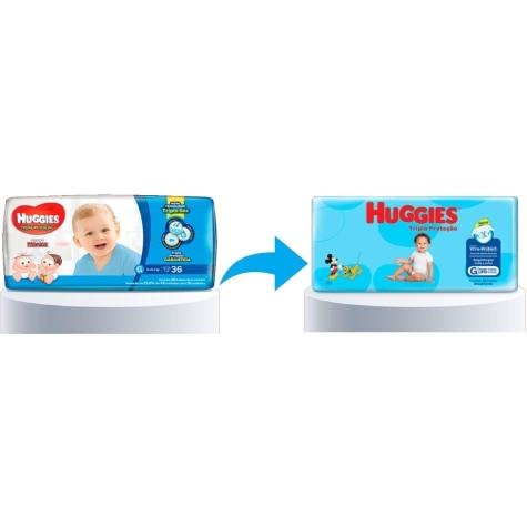 Fralda Huggies Tripla Proteção G 36 Unidades - Imagem 2