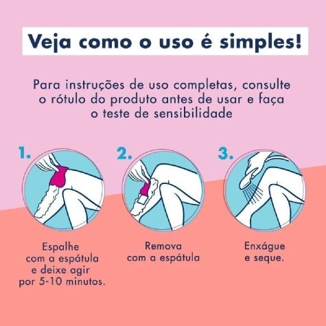 Depilatório Corporal Creme Veet Pure & Fresh Pele Delicada 100ml - Imagem 3