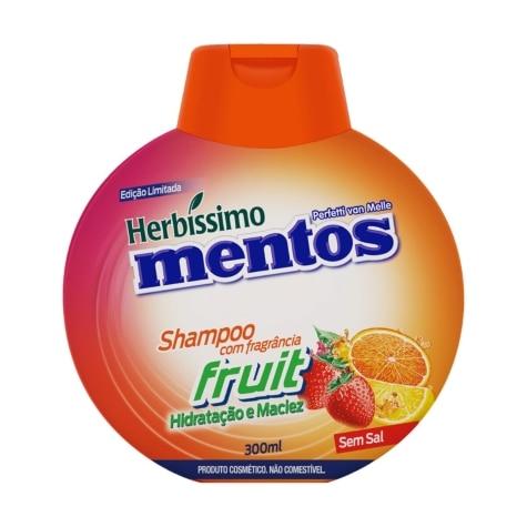Shampoo Herbíssimo Mentos Fruit Cabelo Seco 300ml - Imagem 1