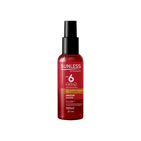 Bronzeador Corporal Sunless Urucum com Vitamina E FPS6 Óleo 120ml - Imagem 1