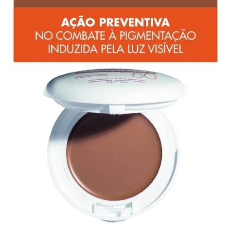 Protetor Solar Facial Avène Doré FPS50 Pó Compacto Cor Bege Escuro 10g - Imagem 4