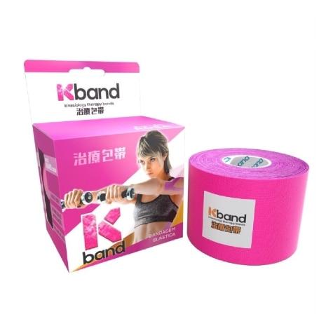 Bandagem Elástica Adesiva Kband Rosa 5cm X 6m - Imagem 1