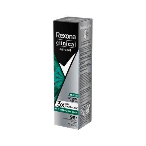 Desodorante Aerossol Rexona Clinical Intense Fresh 96h 150ml - Imagem 4
