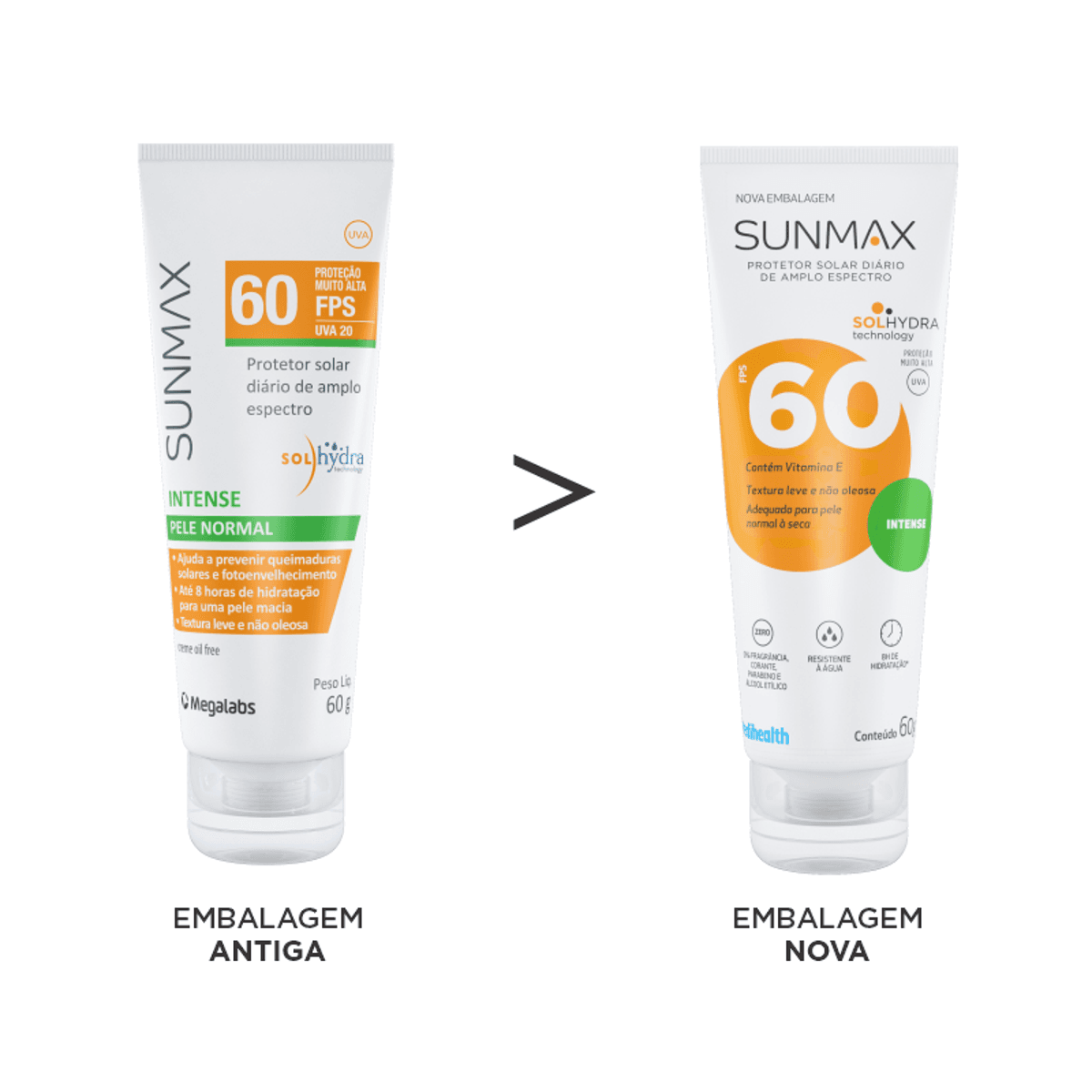 Protetor Solar Facial Sunmax Intense FPS60 Pele Normal 60g - Imagem 2