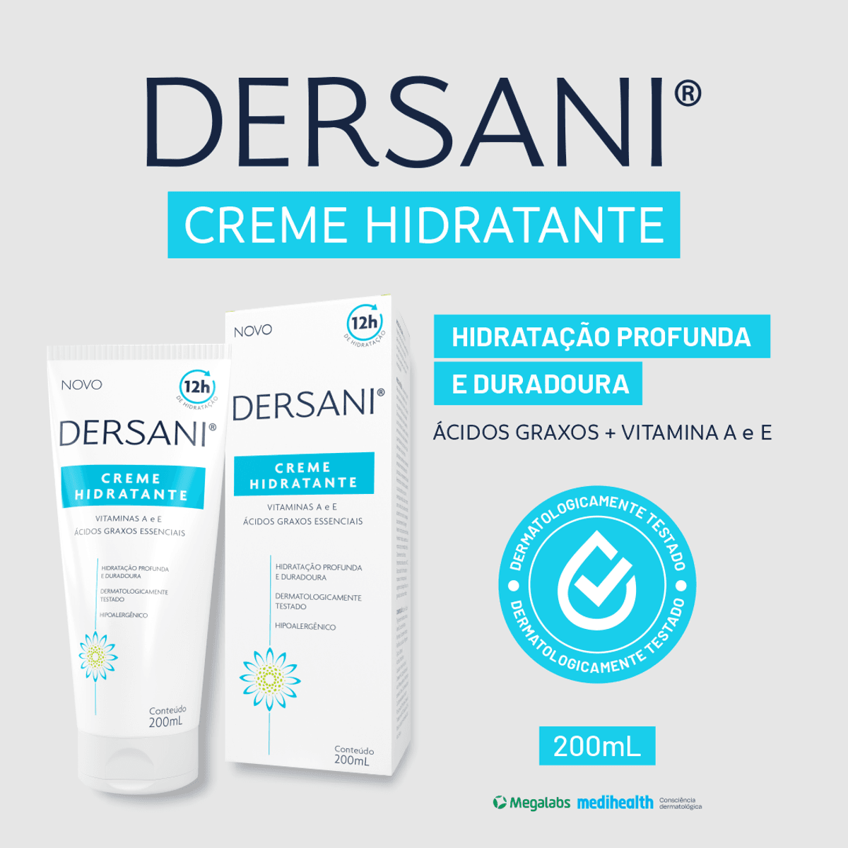 Creme Hidratante Dersani 200ml - Imagem 2