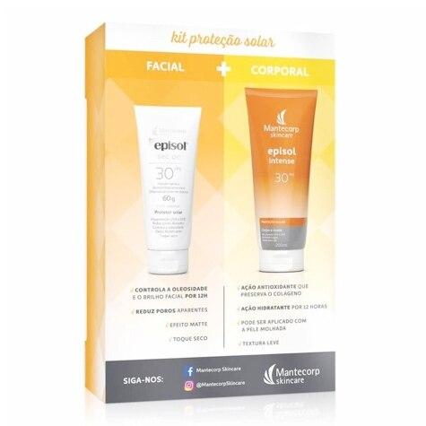 Kit Protetor Solar Facial Episol Sec OC FPS30 Pele Oleosa 60g Grátis Protetor Facial e Corporal Episol Intense FPS30 200ml - Imagem 2