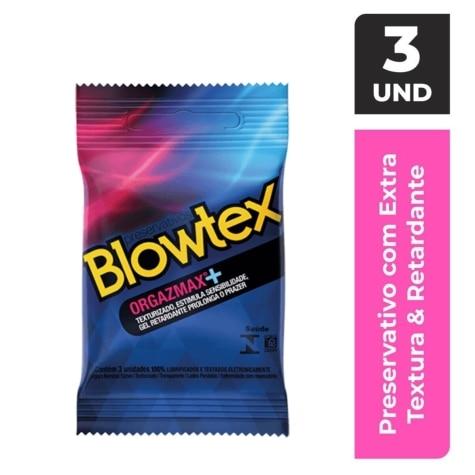 Preservativo Blowtex Orgazmax+ Texturizado Efeito Retardante 3 Unidades - Imagem 3