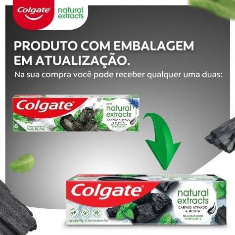 Creme Dental Colgate Natural Extracts Carvão Ativado e Menta 90g - Imagem 2