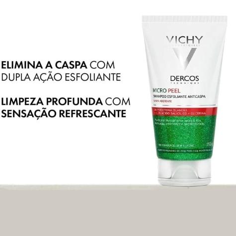 Shampoo Dercos Micro Peel Vichy Cabelo 150g - Imagem 3