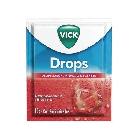 Vick Pastilhas Sabor Cereja 5 Unidades - Imagem 1