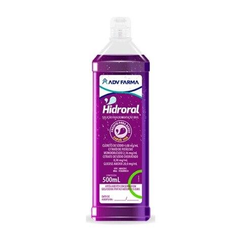 Bebida Reidratante Hidroral Sabor Uva 500ml - Imagem 1