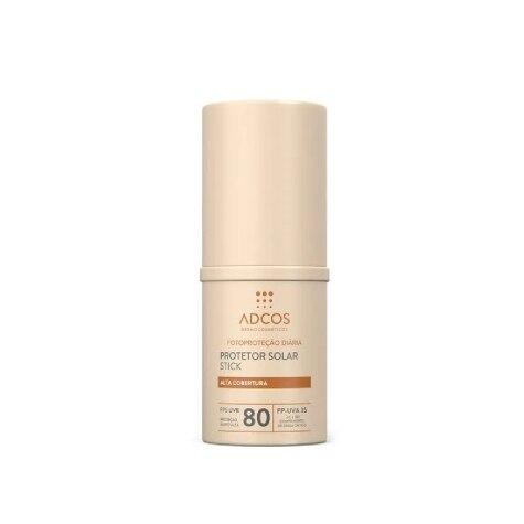 Protetor Solar Facial Adcos Alta Cobertura FPS80 Stick Cor Nude 17g - Imagem 1