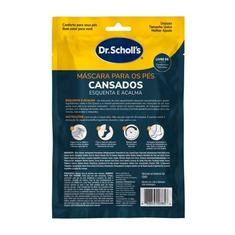 Máscara Para os Pés Cansados Dr Scholl's Esquenta e Acalma 1 Par - Imagem 1