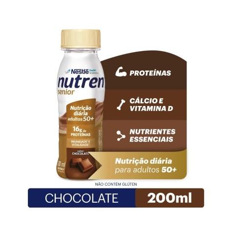 Complemento Alimentar Líquido Nutren Senior Sabor Chocolate 200ml - Imagem 1