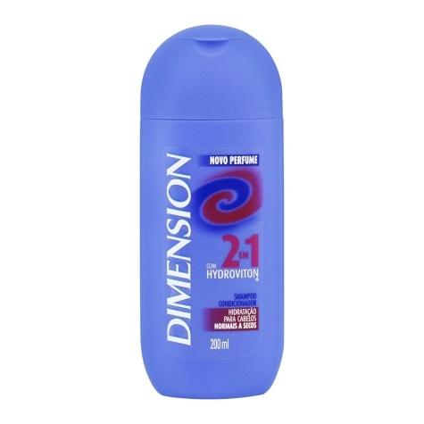 Shampoo Dimension Hidratação 2 em 1 Cabelos Secos 200ml - Imagem 1