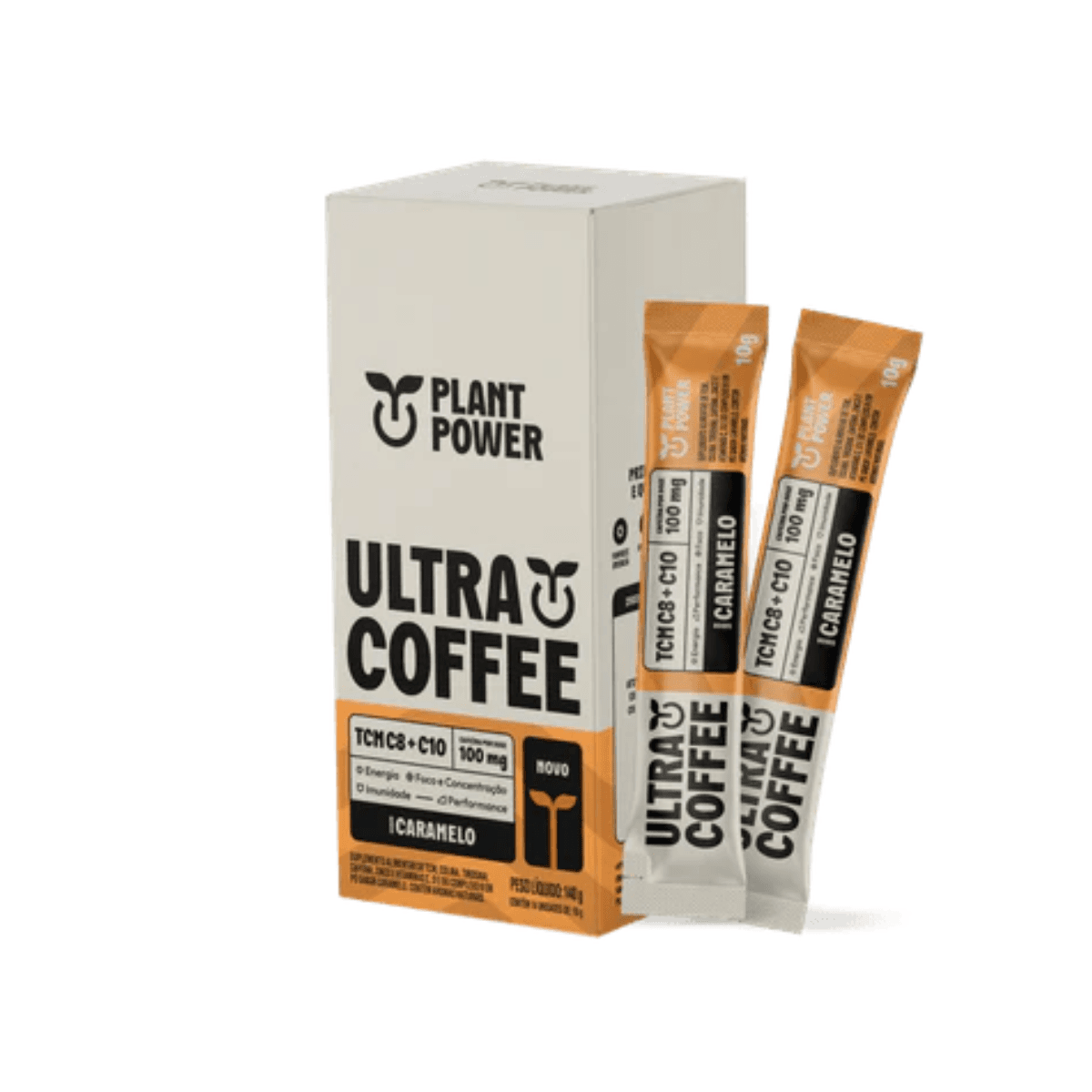 Ultracoffee Plant Power Caramelo 10g - Imagem 1