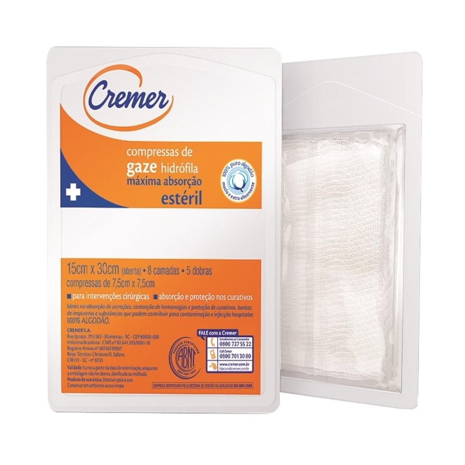 Compressa de Gaze Cremer Estéril 5 Unidades