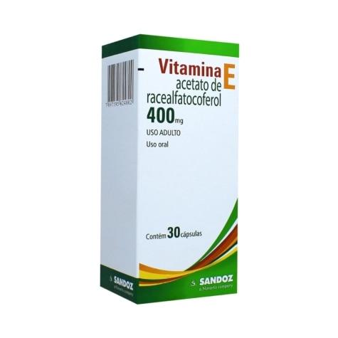 Vitamina E 400mg 30 Cápsulas Sandoz - Imagem 1