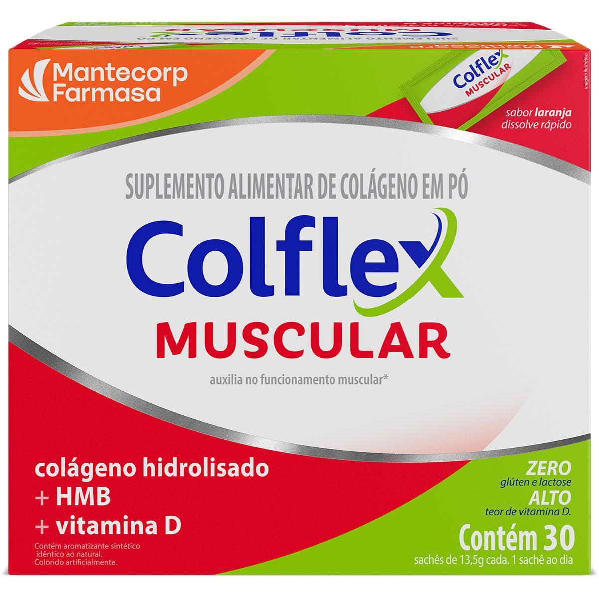 Colflex Muscular Sabor Laranja 30 Sachês 12g - Imagem 2
