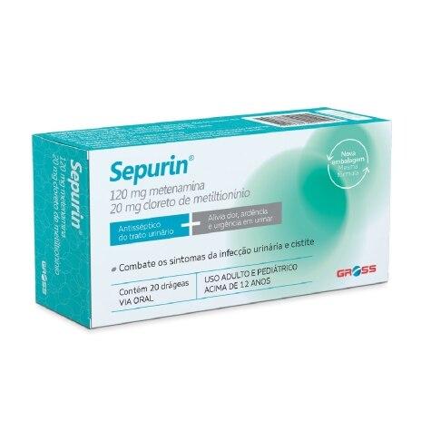 Sepurin 120mg + 20mg 20 Drágeas - Imagem 1