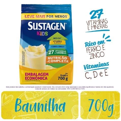 Complemento Alimentar Sustagen Kids Sabor Baunilha Leve Mais Por Menos 700g - Imagem 2