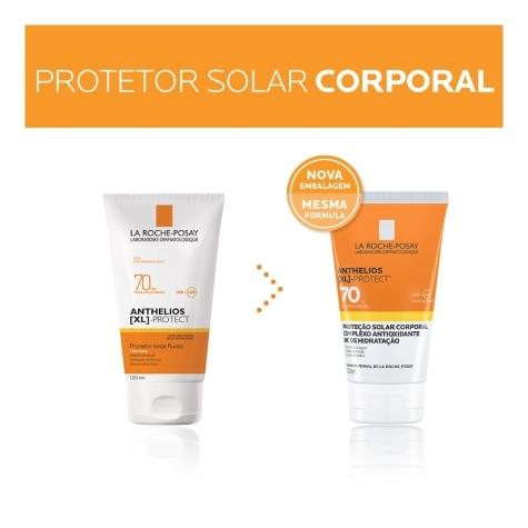 Protetor Solar Corporal Anthelios XL Protect FPS70 Incolor 120ml - Imagem 2