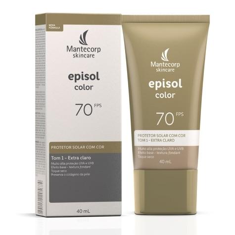 Protetor Solar Facial Episol Color FPS70 Cor Extra Claro 40g - Imagem 4