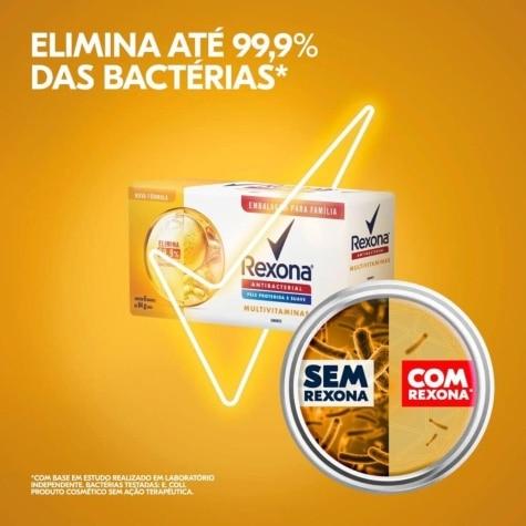 Kit Sabonete em Barra Rexona Antibacterial Multivitaminas 84g 6 Unidades - Imagem 3