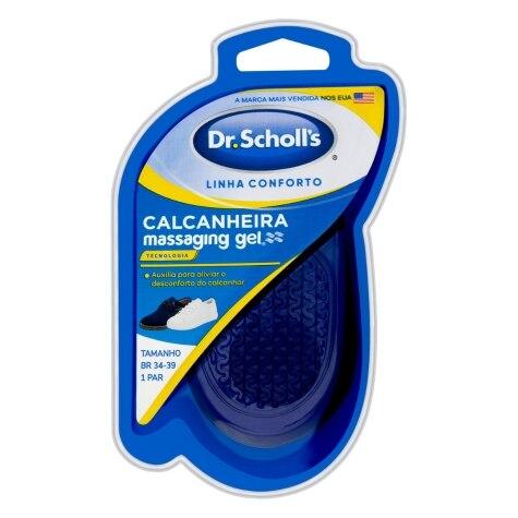 Calcanheira Massaging Gel Dr. Scholl's Feminino 1 Par - Imagem 1