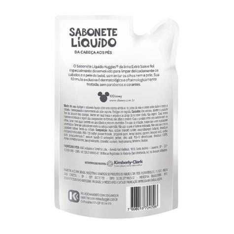 Sabonete Líquido Huggies Extra Suave da Cabeça aos Pés Refil 200ml - Imagem 2