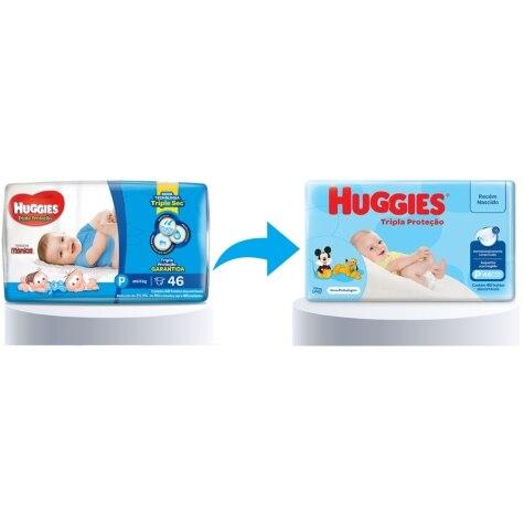 Fralda Huggies Tripla Proteção P 46 Unidades - Imagem 2