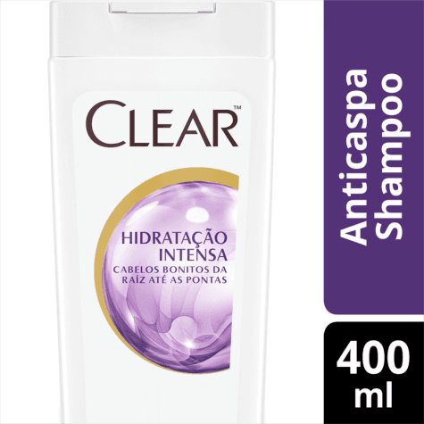 Shampoo Clear Hidratação Intensa Anticaspa 400ml - Imagem 2