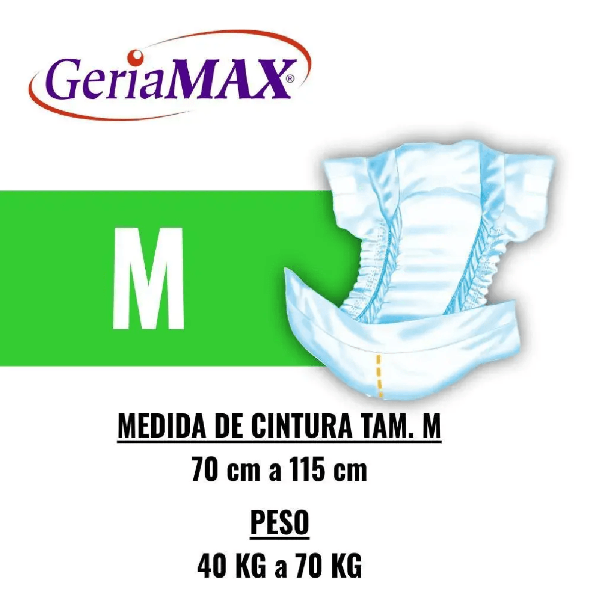 Fralda Geríatrica Geriamax M com 20un Embalagem Econômica - Imagem 3