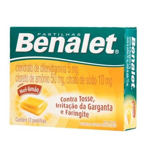 Benalet Mel e Limão 12 Pastilhas - Imagem 1