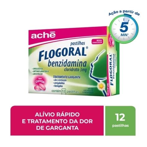 Flogoral Cereja 3mg 12 Pastilhas - Imagem 2