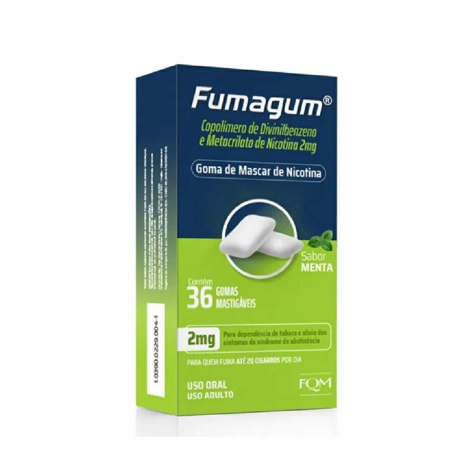 Fumagum 2mg Sabor Menta 36 Gomas Mastigáveis