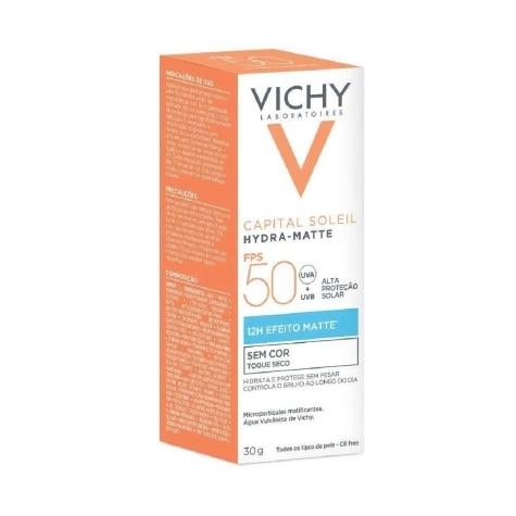 Protetor Solar Facial Vichy Capital Soleil FPS50 Incolor 30g - Imagem 1
