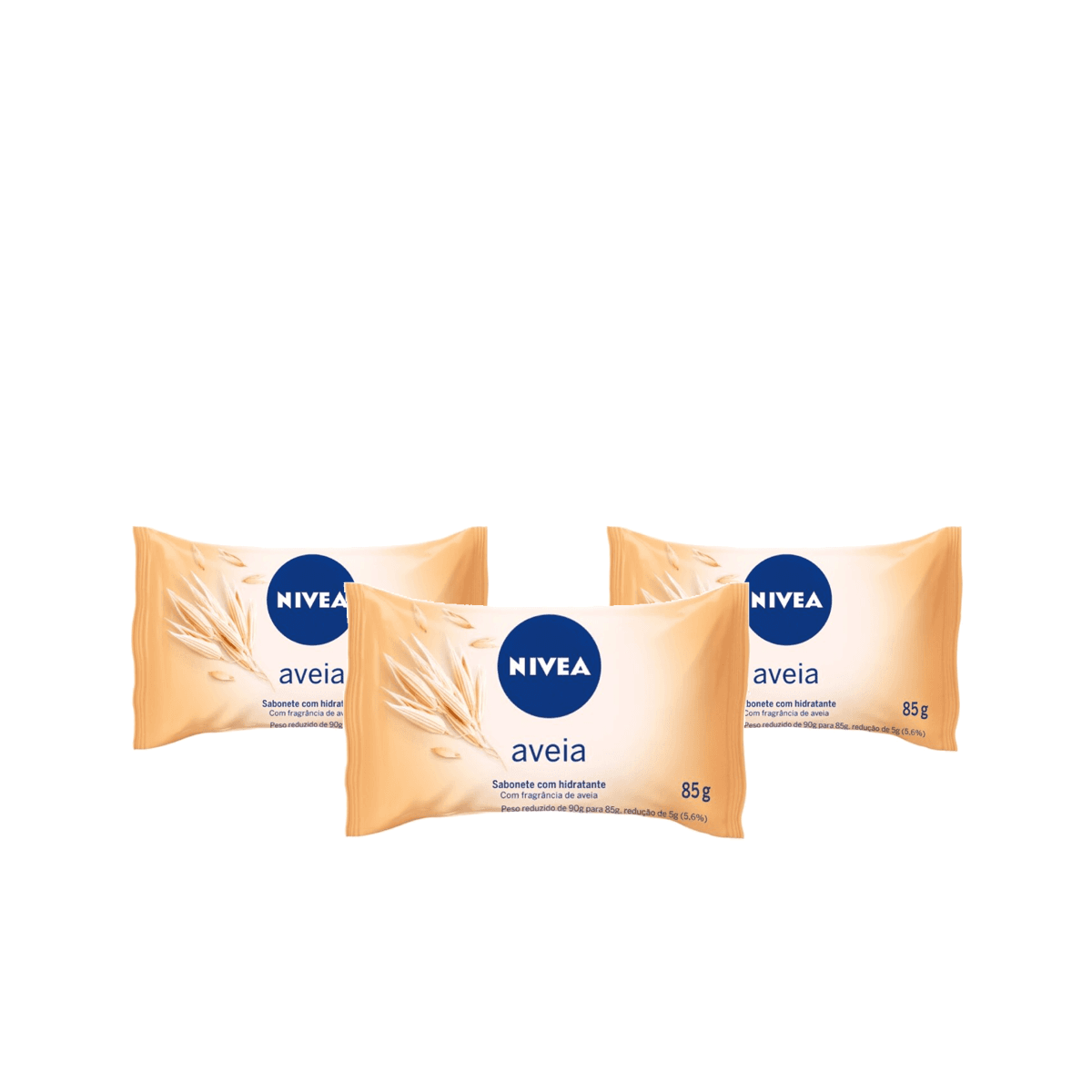Kit 3 Unidades Sabonete em Barra Nivea Aveia 85g - Imagem 1