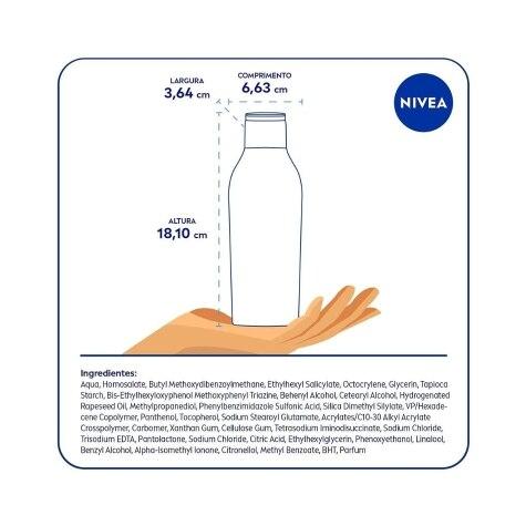 Protetor Solar Facial e Corporal Nivea Sun Protect & Hidrata FPS70 200ml - Imagem 7