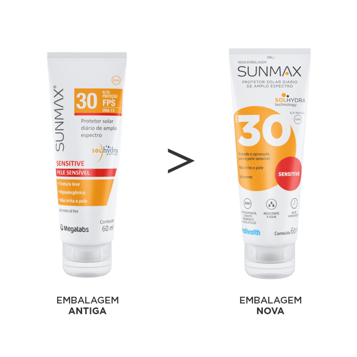 Protetor Solar Sunmax Sensitive FPS30 60ml - Imagem 2