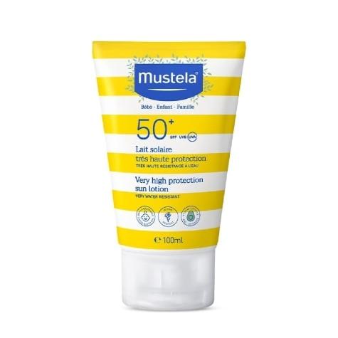 Protetor Solar Facial e Corporal Mustela Bebê FPS50+ 100ml - Imagem 1