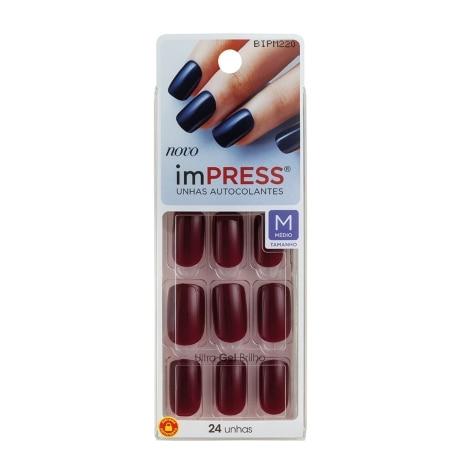 Unhas Postiças Autocolantes Impress Cor Pretty Please Média 24 Unidades - Imagem 1