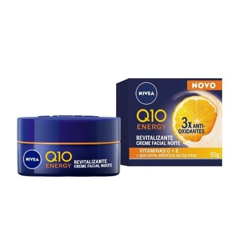 Creme Facial Nivea Q10 Energy Revitalizante Noturno 50g - Imagem 1