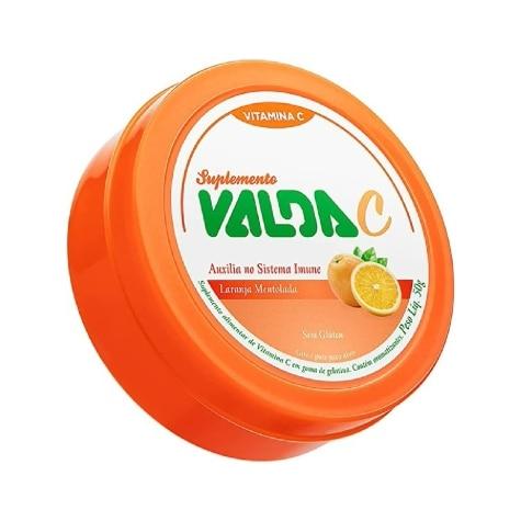 Balas de Gelatina Valda C Sabor Laranja Mentolada 50g - Imagem 2
