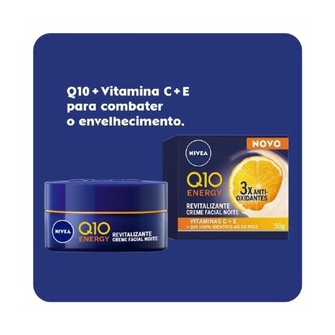 Creme Facial Nivea Q10 Energy Revitalizante Noturno 50g - Imagem 2