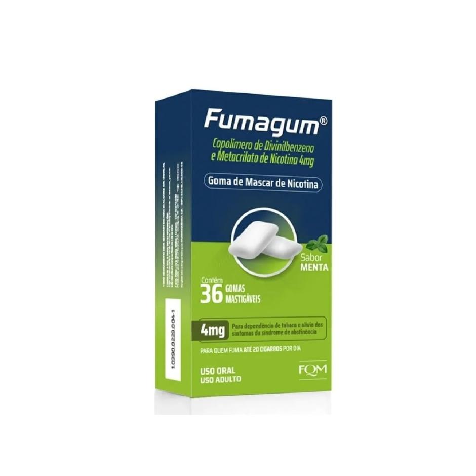 Fumagum 4mg Sabor Menta 36 Gomas Mastigáveis